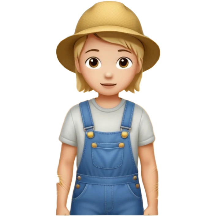 child working in a field emoji