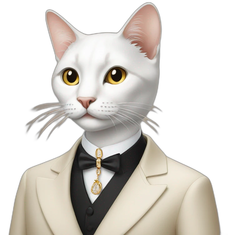 Cartier fashionable cat emoji