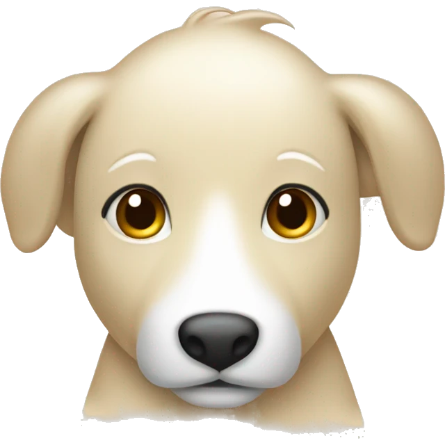 adorable cream colored moodle  emoji