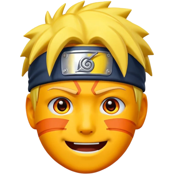 Емоджі у вигляді наруто emoji