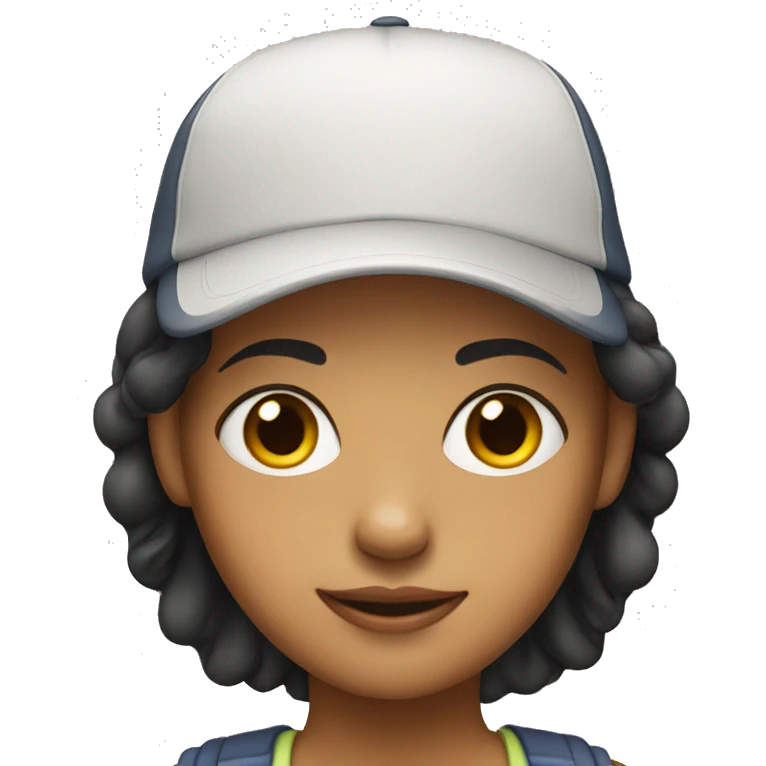 girl with a cap emoji