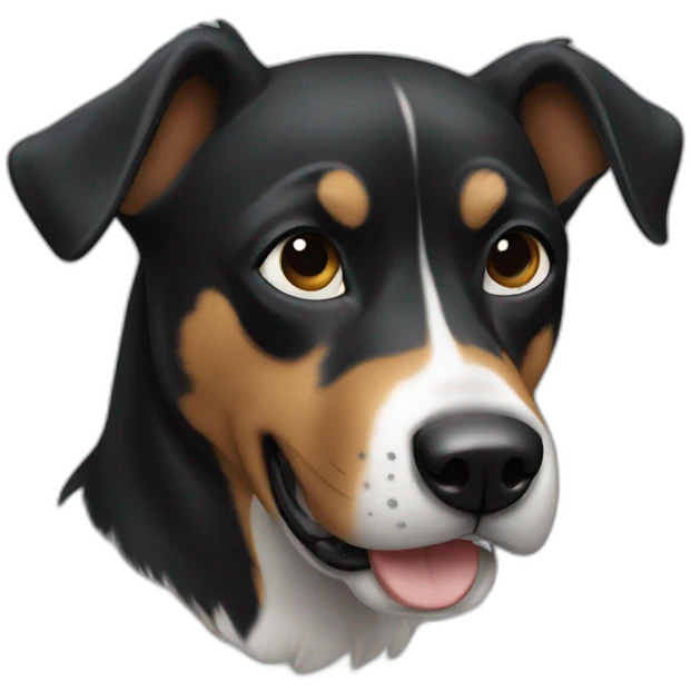 Perro negro emoji