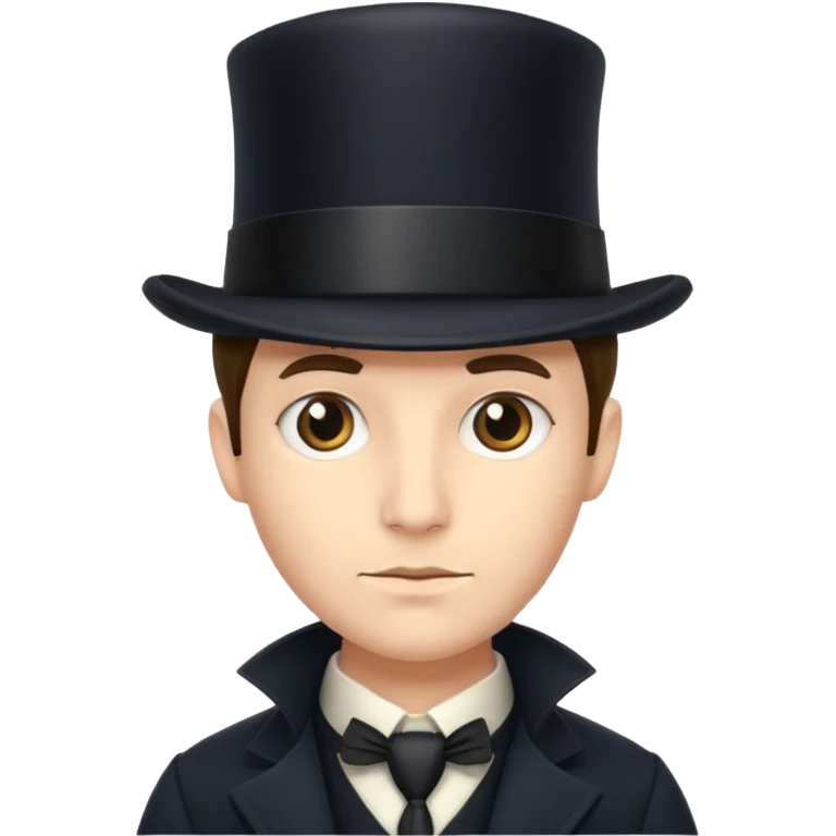 Detective with a tophat emoji