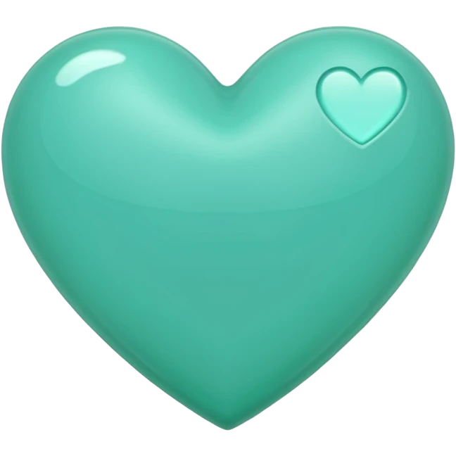 Heart green tiffany emoji