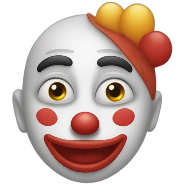 un clown amoureux emoji