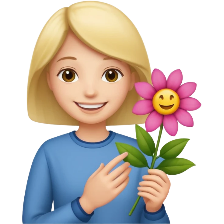 🌺🫳🏻 emoji