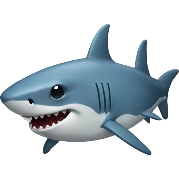 sad shark emoji