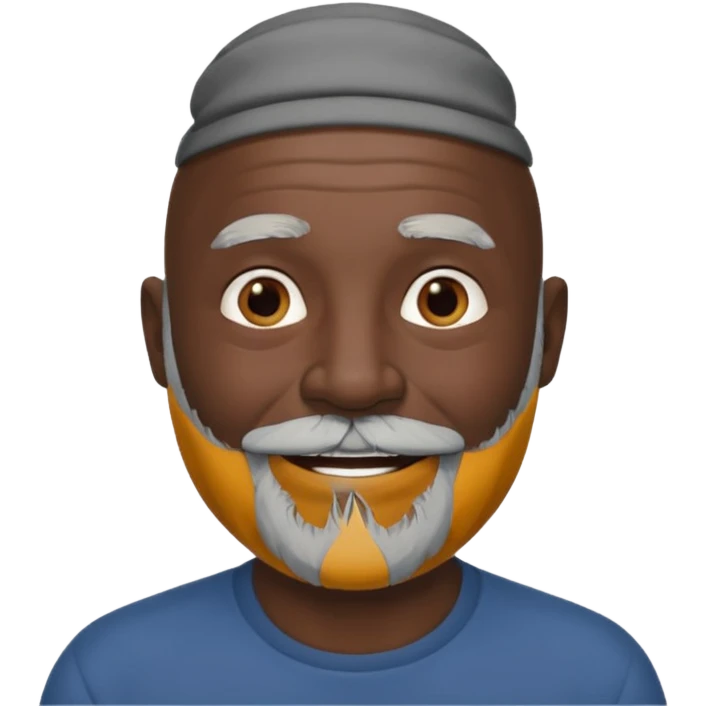 my dad buts he is black and not old with a grey beard and no hair emoji