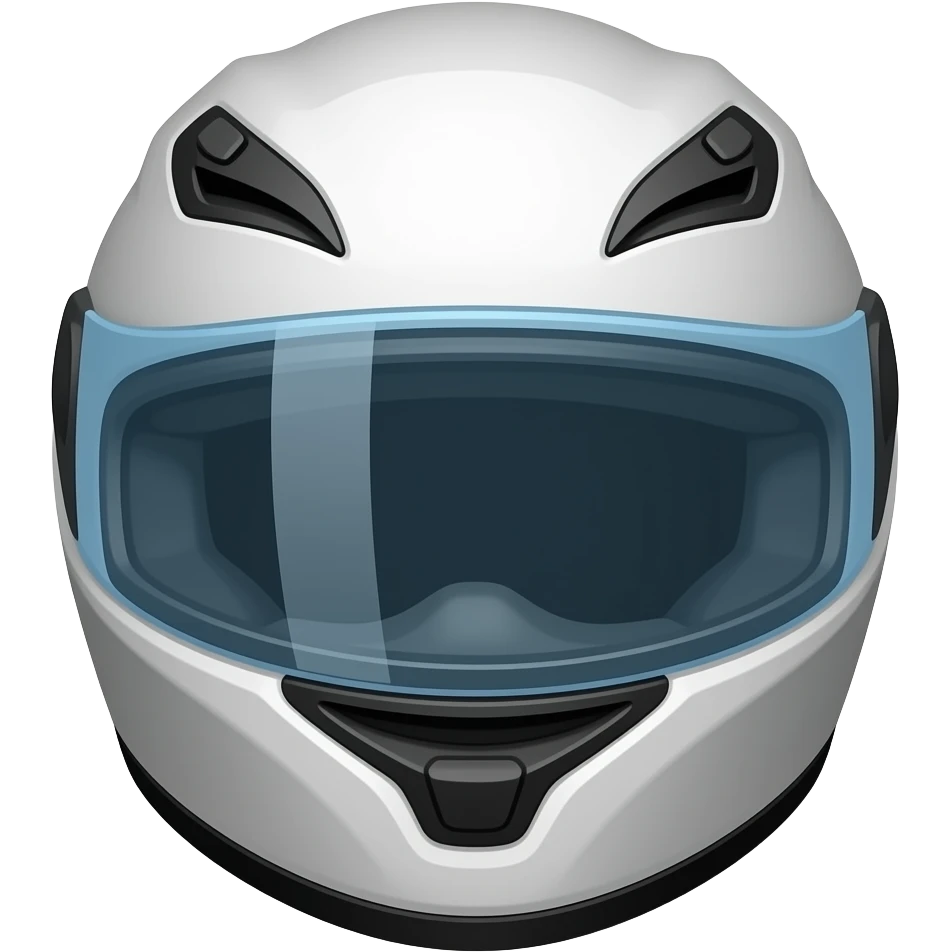 full face motorcycle helmet emoji