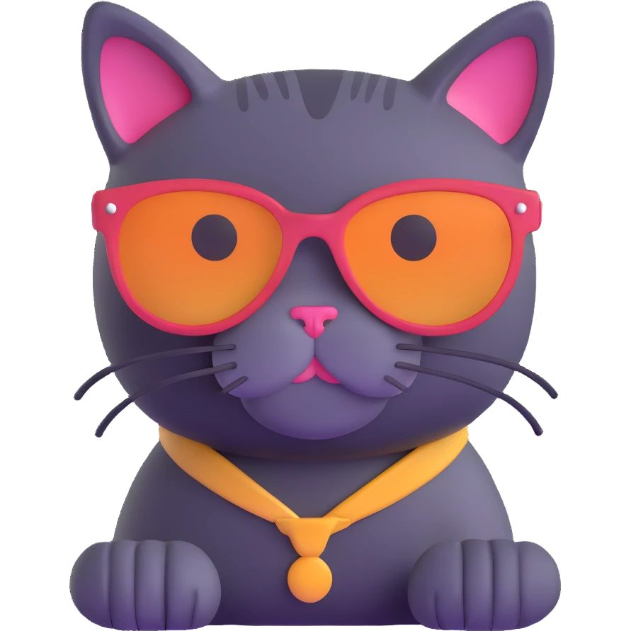 cat wearing sunglasses emoji