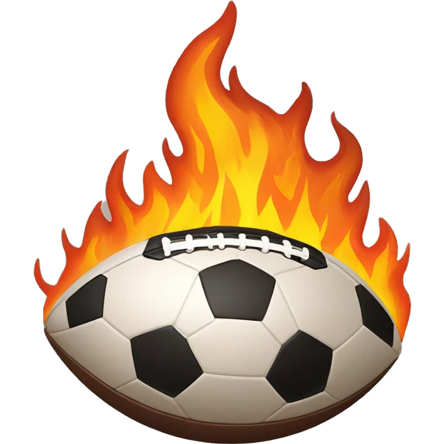 Football on fire  emoji