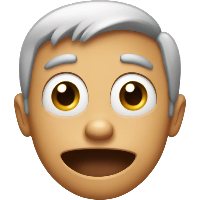 goofy face  emoji