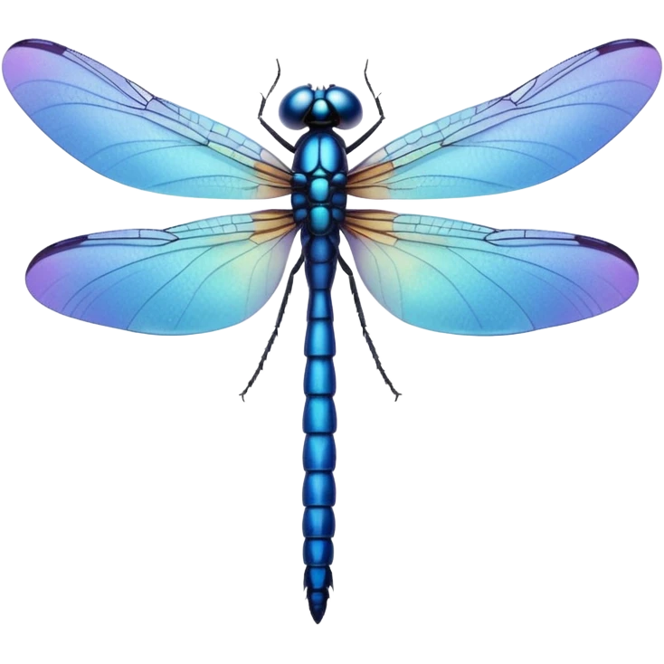 blue dragonfly emoji