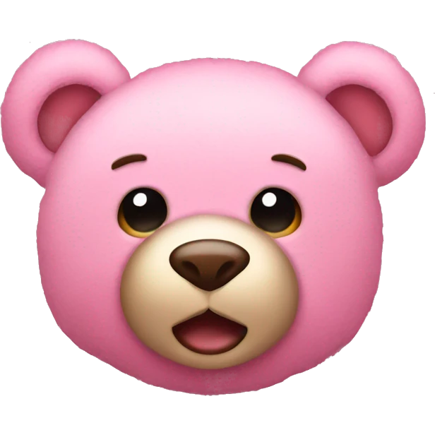 pink stuffed teddy bear  emoji
