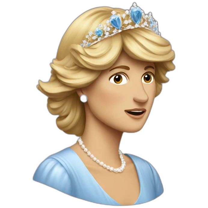 lady diana qui pleure emoji