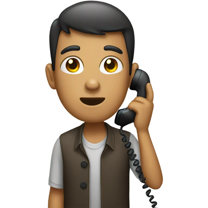 Talking on the phone emoji