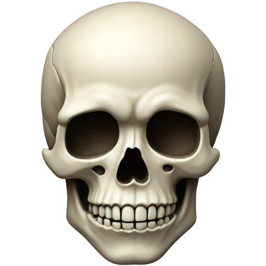 Skull holding up 4 emoji
