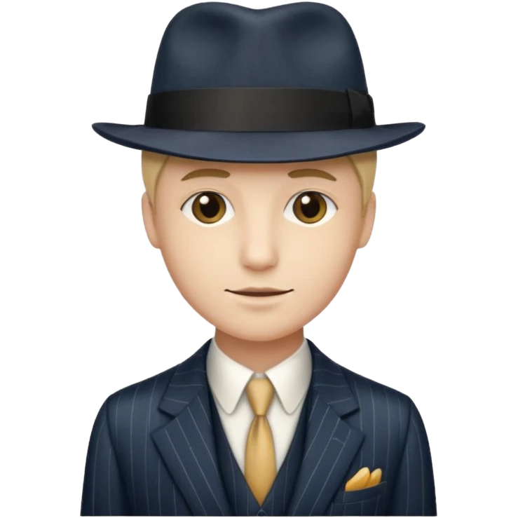 A person wearing a 1920s suit emoji