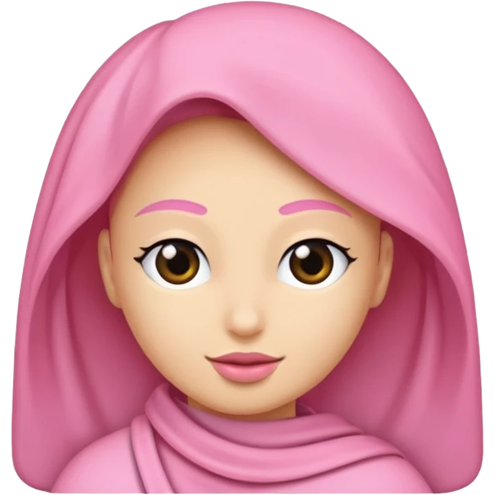 Beyaz kalp ve pembe kurdele emoji