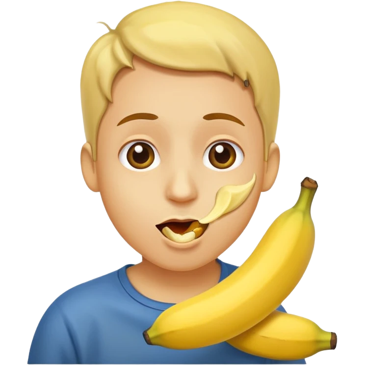 eat a banana emoji