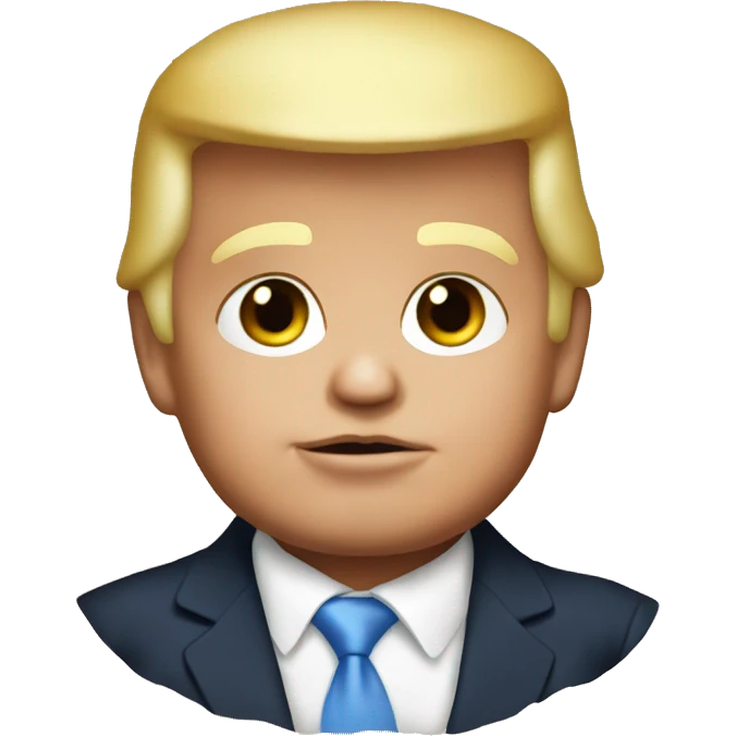 donald trump as a baby emoji
