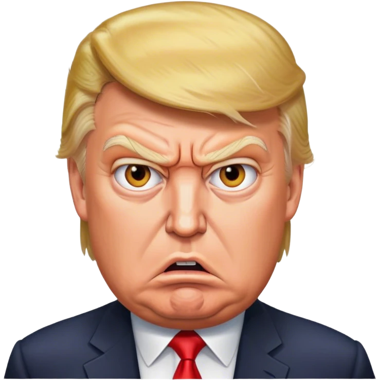 trump angry photorealistic emoji