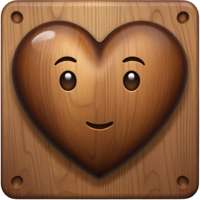 dark brown heart emoji