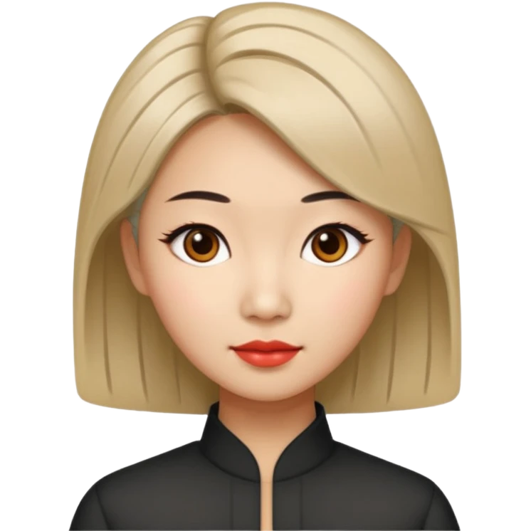 chinese woman with modern hairstyle emoji