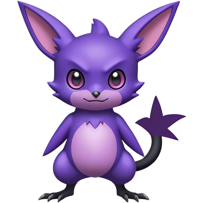 Edgy Cool Cute Kawaii Noibat-Pokemon Full Body emoji