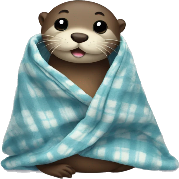 Otter in a blanket emoji