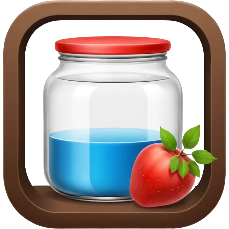 Банка деревянная с медом emoji