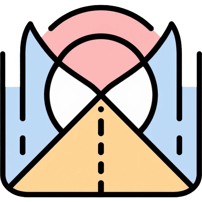 teleportation portal icon with geometric design emoji