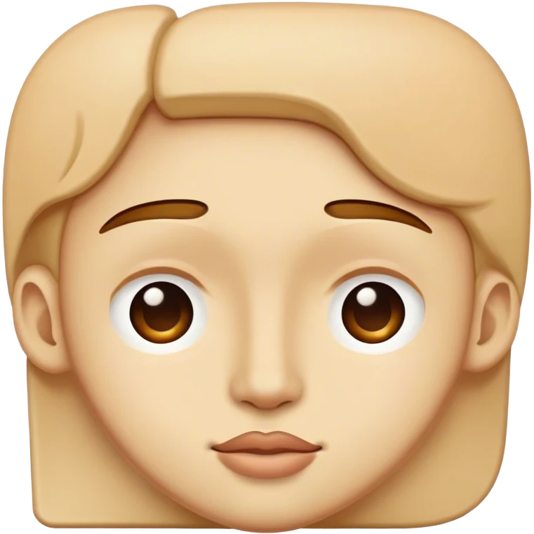Letter L on face emoji