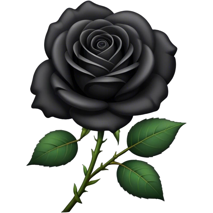 black rose  emoji