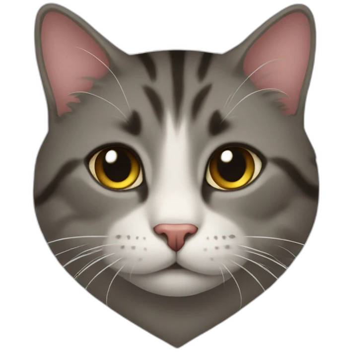 Cat in the heart emoji