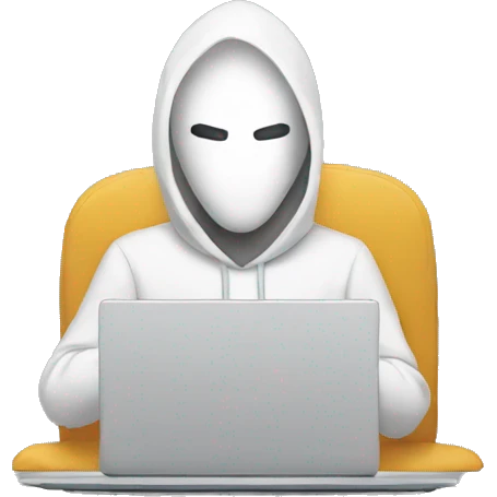 anonymous with laptop emoji
