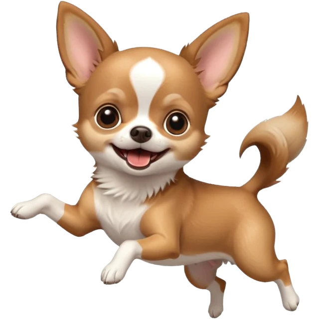 chihuahua jumping  emoji