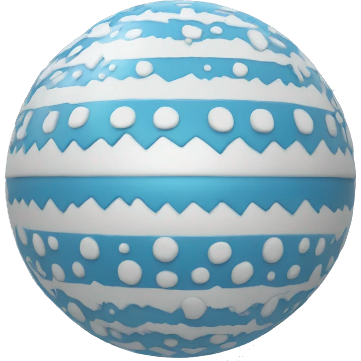 Blue x-mas tree ball emoji