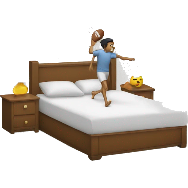 Kicking off the bed  emoji