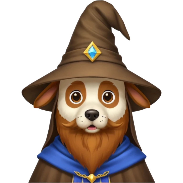 Dog wizard emoji
