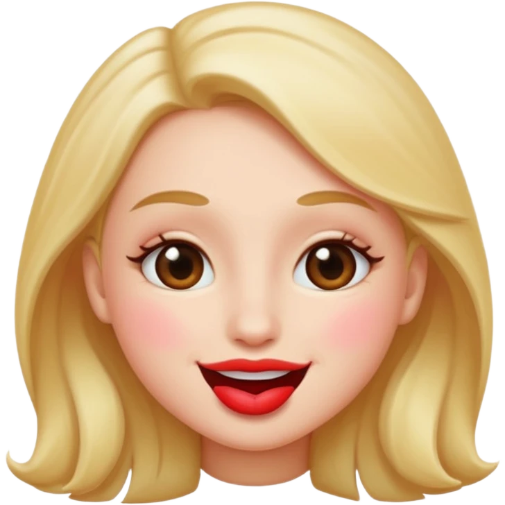 Kissing face emoji
