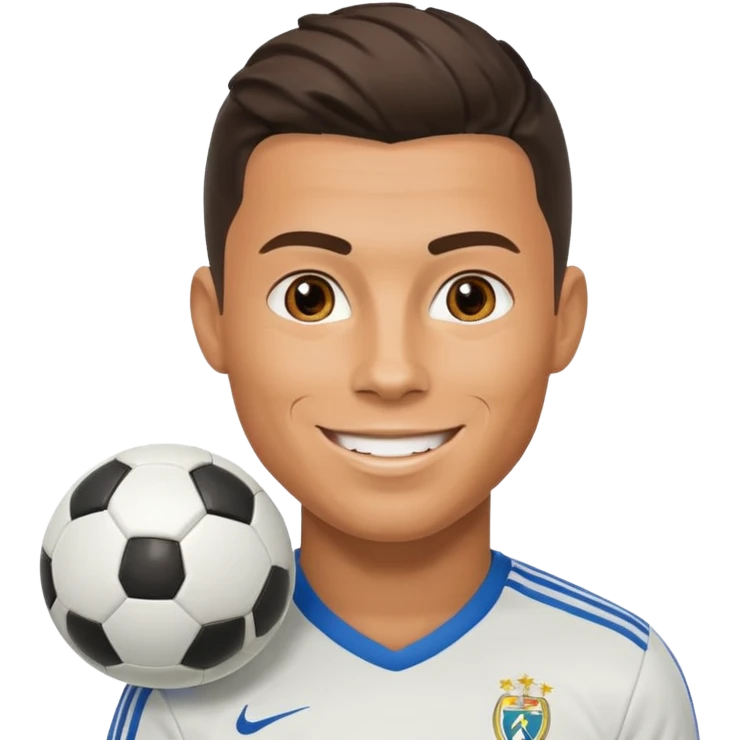 Ronaldo with match emoji