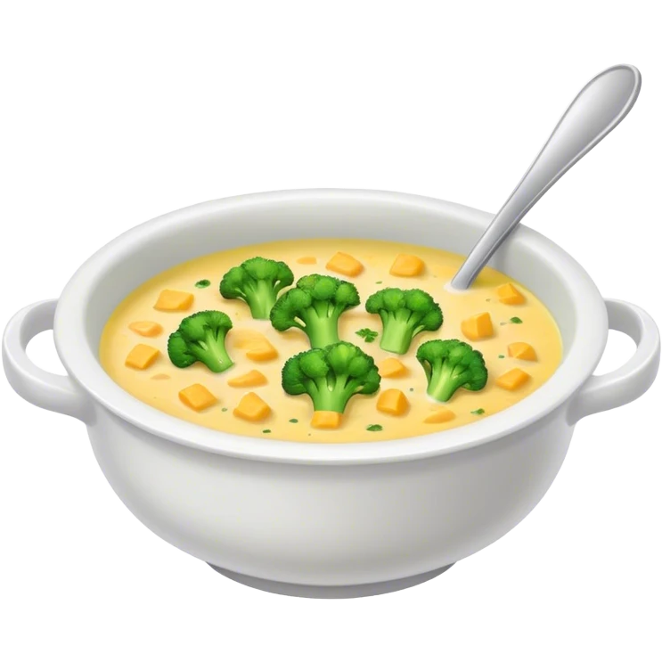 Broccoli cheddar soup  emoji