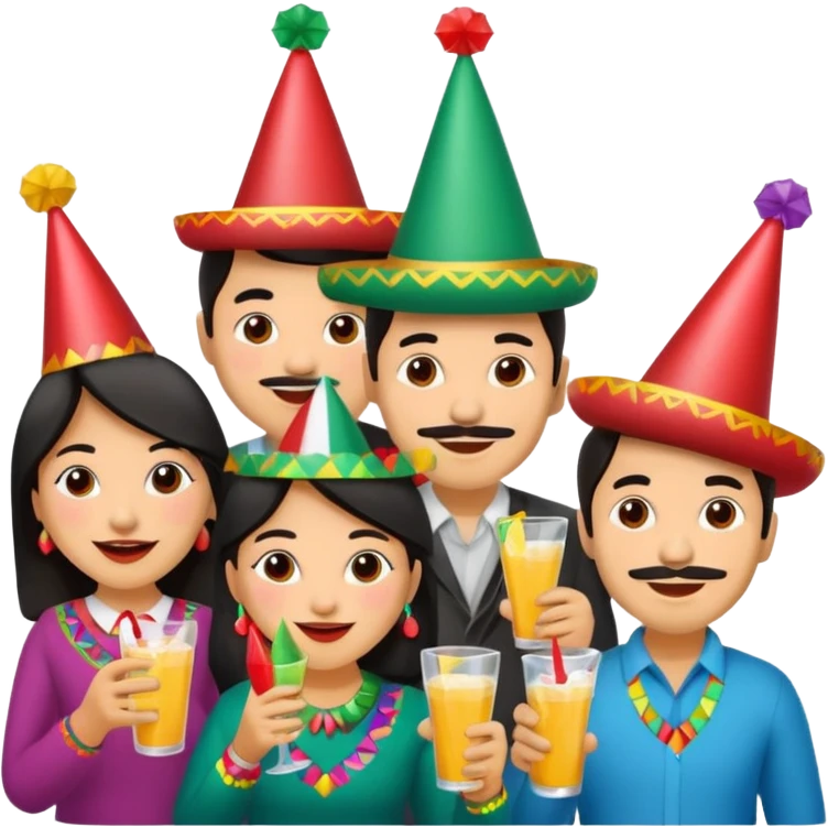 2 Mexicans partying emoji