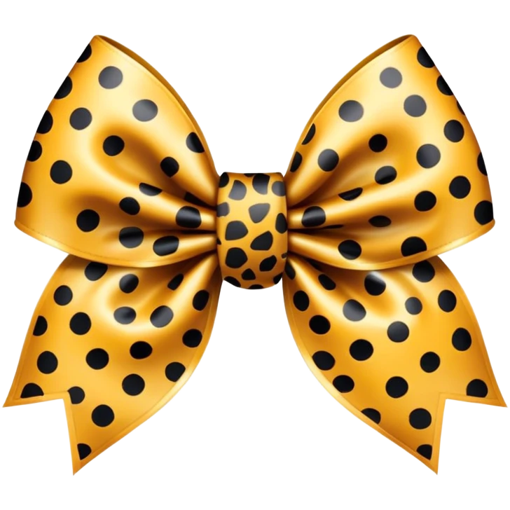 Cheeta print bows emoji