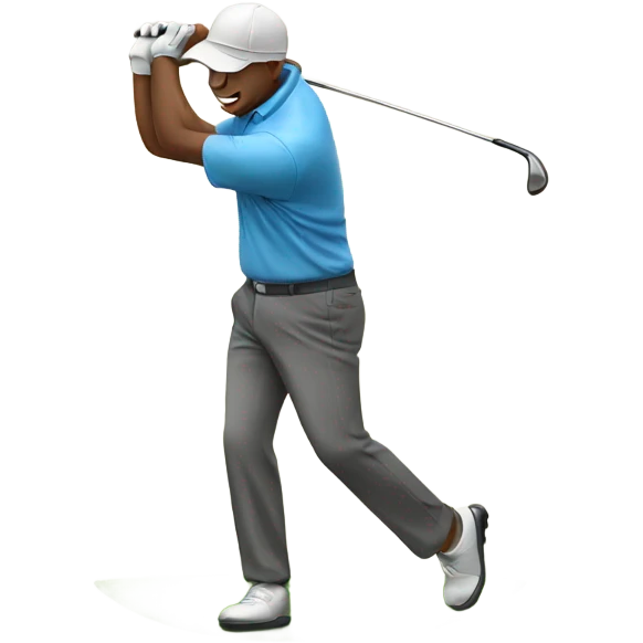 Man playing golf emoji