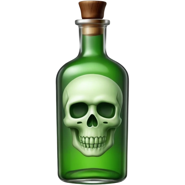 Green poison bottle emoji