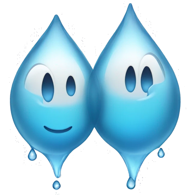 two water droplets emoji