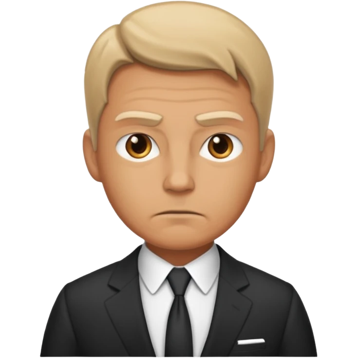 angry male boss in suit emoji