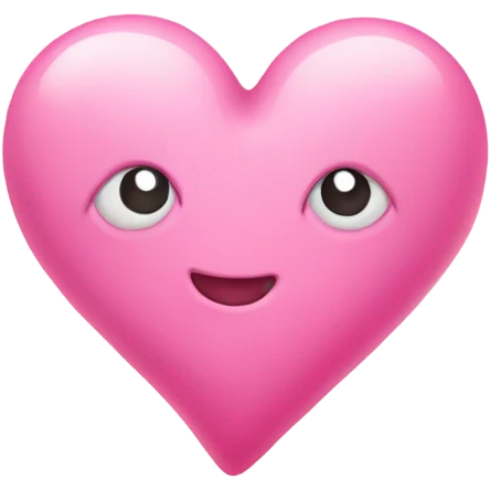 Cute pink heart emoji